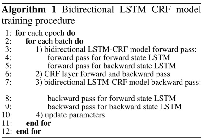 BiLSTM-CRF 模型训练步骤